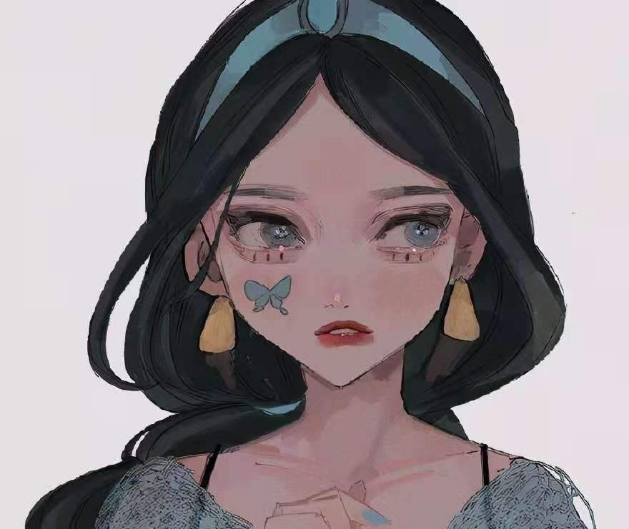 艾莎|迪士尼公主变成“不良少女”楚楚可怜太惹人喜爱了!