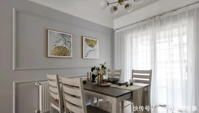 客厅|138平美式风三居室,田园风格的客厅是宽阔而富有前史气味