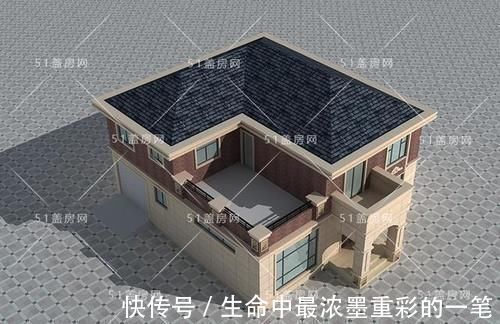 别墅|大气的二层新中式别墅,带车库和大露台,这主人的品味一看便知