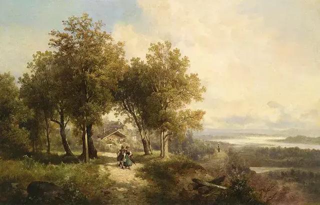 艺术家#奥地利艺术家的超美风景油画,领略大自然的宁静之美