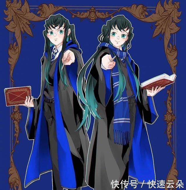 拉文克劳|《鬼灭之刃》与《哈利波特》,义勇进入格兰芬多,善逸在哪个学院