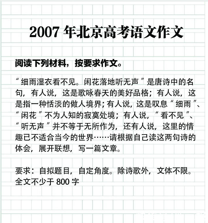 高考|一起来看！2006-2021年北京高考语文作文题目大盘点