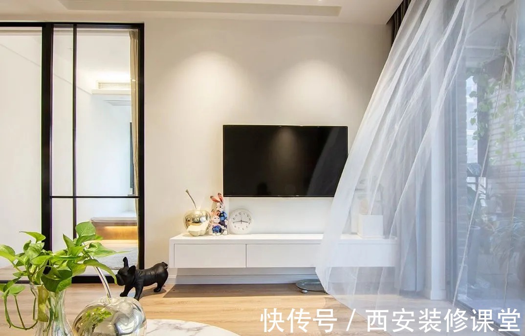 书房|128㎡三室大白墙,也耐看舒适