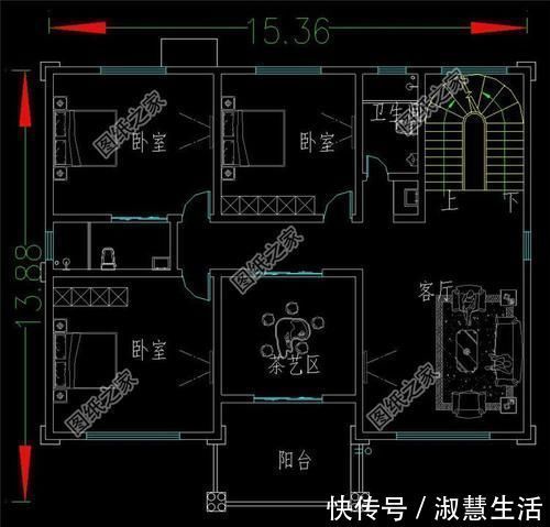 实力|农村15米乘14米的三层房屋，兼具颜值与实力，布局我给100分