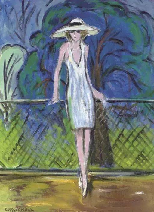 野兽主义#皮埃尔·卡西尼尔:领略野兽主义奔放节奏和表现主义浓烈意蕴油画作品