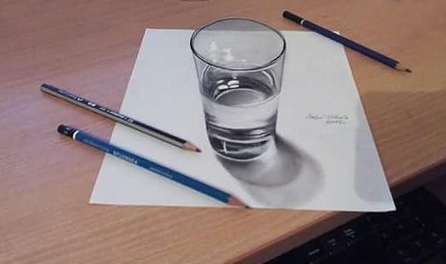 透视@这些手绘立体画太逼真了,只有从视频中才能看出“破绽”