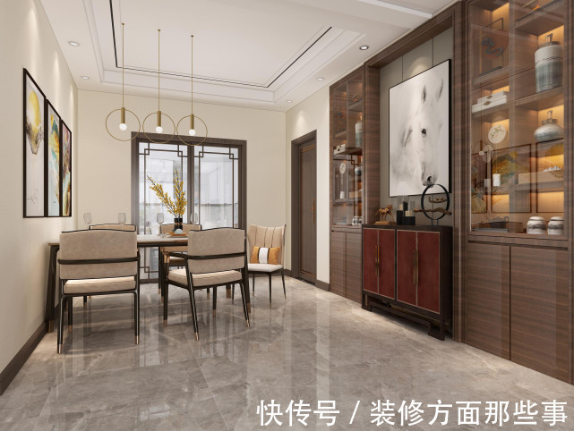 中式|166平四居室设计，用后现代手法重新定义中式