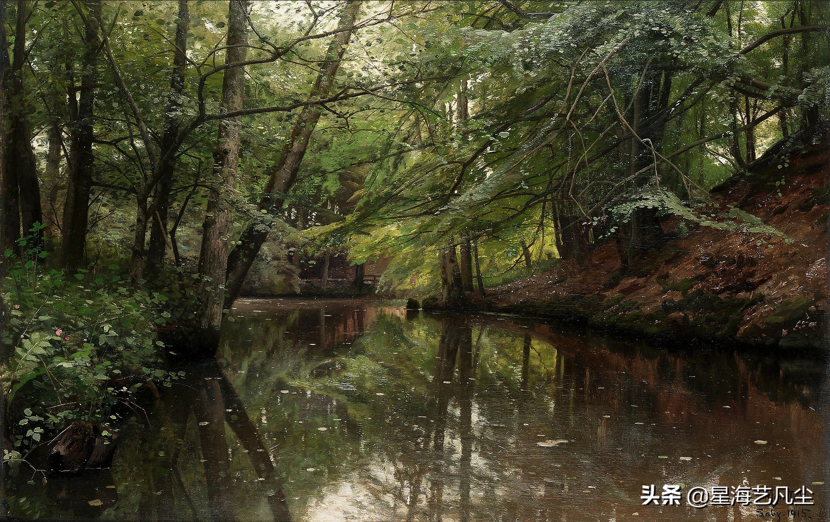 透视|丹麦油画大师，佩德·莫克·蒙森德乡村油画风景作品鉴赏