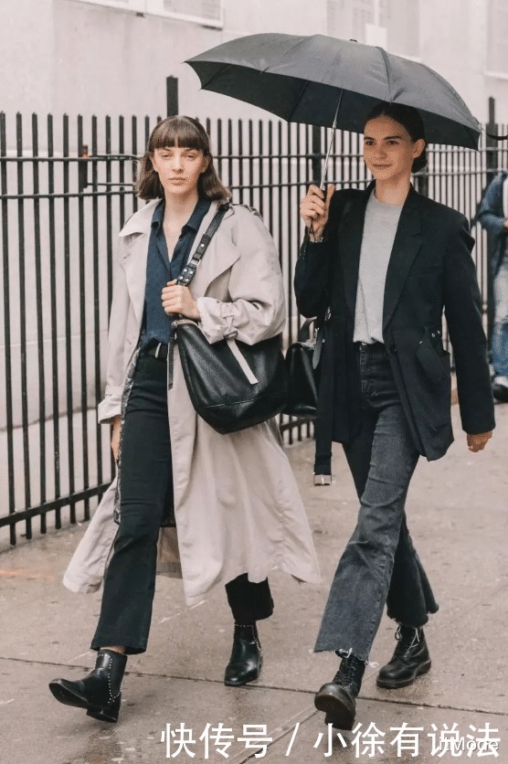 搭配|别再穿“打底裤”了,现在流行“裤子+靴子”!保暖又显瘦!