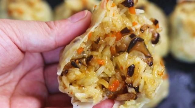 烧麦|糯米和面粉的结合太美味了如果你不做饭，就不需要烙饼很好吃，又软又粘