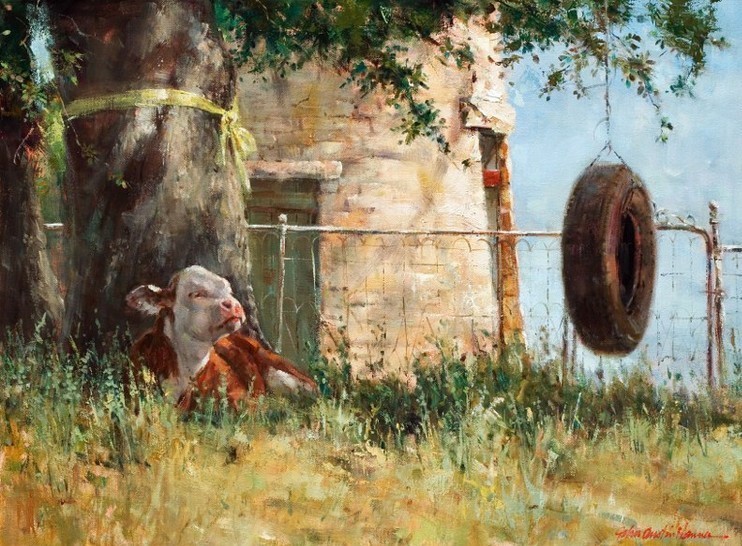 乡村@风景·乡村小景:美国油画家 约翰·奥斯汀·汉娜 的作品欣赏