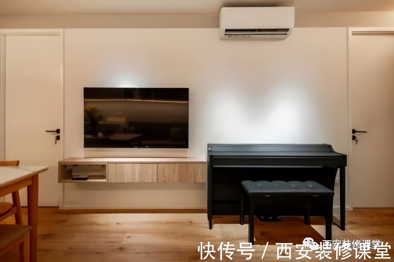 客餐厅|75㎡两室老破小,改造三室温馨居