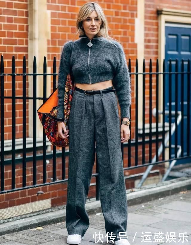 入春,你穿针织衫+阔腿裤的样子=简直太气质了