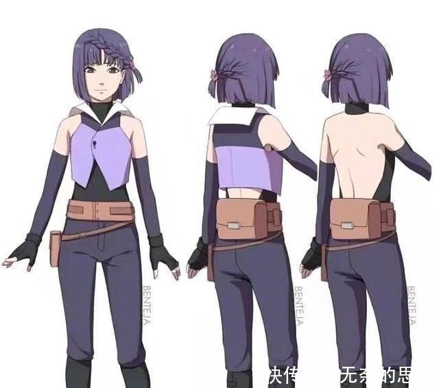 佐良娜|网友分享博人传里的妹子长大之后的形象，班长太美了！