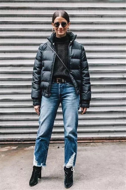 有一种羽绒服叫“过腰不过膝”,时髦保暖又显高,别说,还挺好看