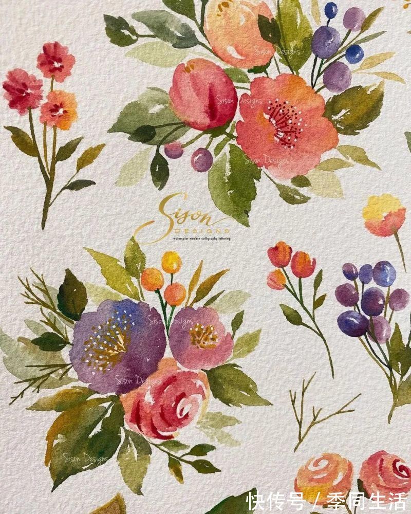 笔尖&美爆!70张超简单小清新的水彩手账,你想要的都在这里!收藏这篇就够了!