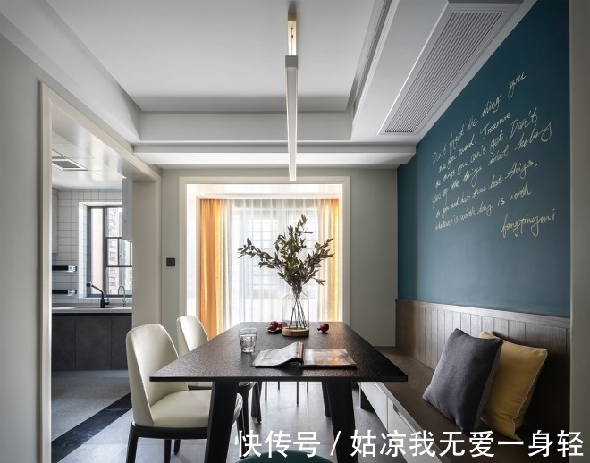墨绿现代风,让家变得更温暖|| 过道