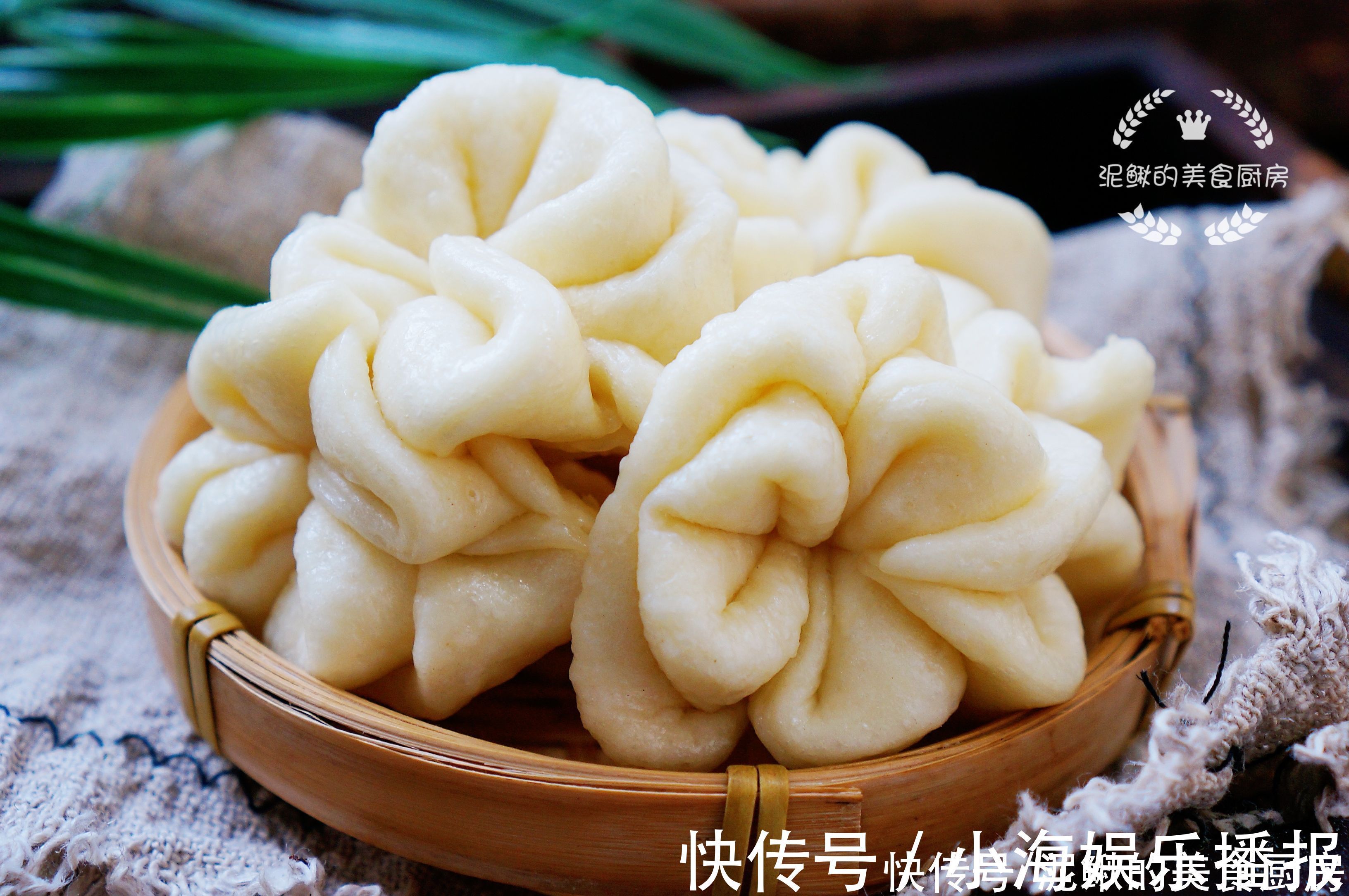 蓬松好吃的花卷,一次发酵,做法简单,口感暄软全家爱