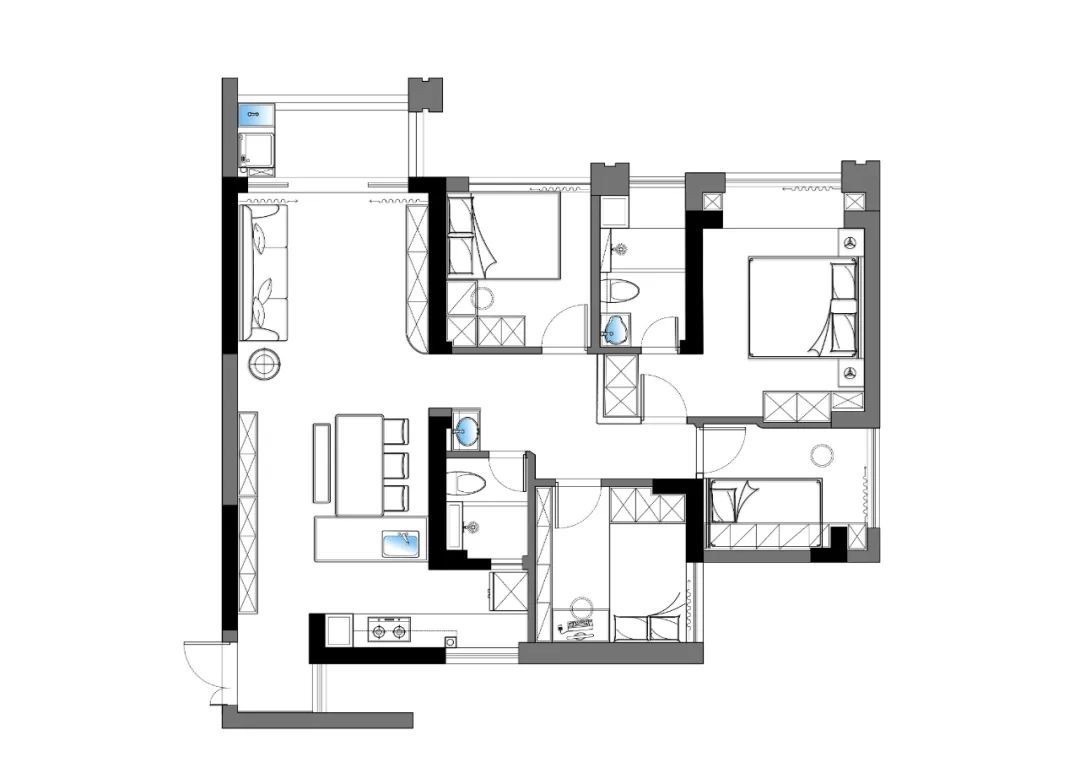 实用|案例分享▏102㎡精致温馨三居,简约实用又富有小资情调的家