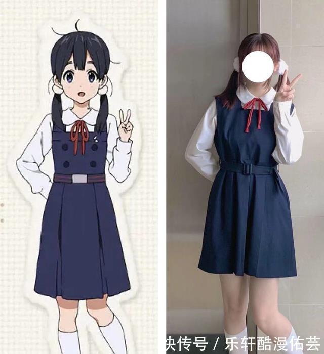 穿搭|动漫中的JK少女被完美还原,玉子依旧可爱,不过还是小埋更迷人