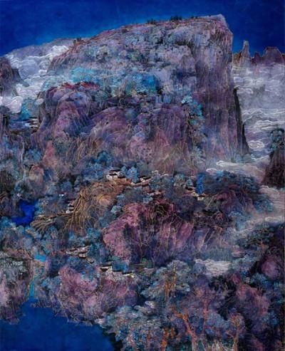  山水|青紫重彩一一王存海