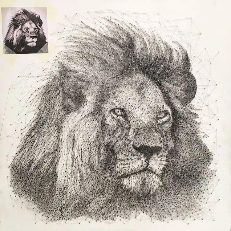 艺术家@他的素描画,乍看没什么特别之处,放大看细节服气了