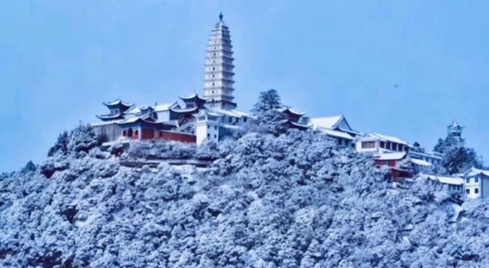 情结|云海与雪景、雾凇齐聚,惊艳了鸡足山的冬天!