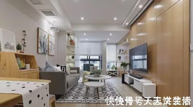 主卧室|55㎡的小户型竟然一点也不挤,主卧室还有个大衣帽间!