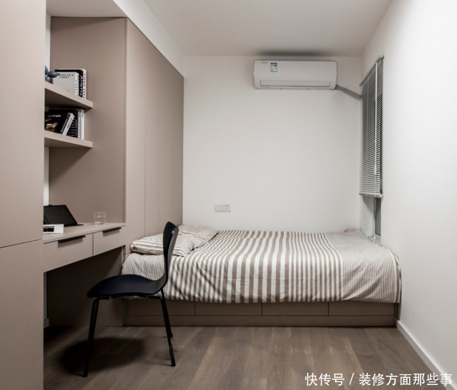 北欧元素|92㎡的混搭新房设计,居然将原来衣帽间改造为可临时待客的书房