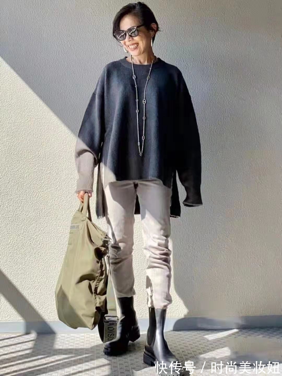 姐姐|这位58岁“小个子”姐姐太会穿,每套都保暖洋气,大妈们都该学学