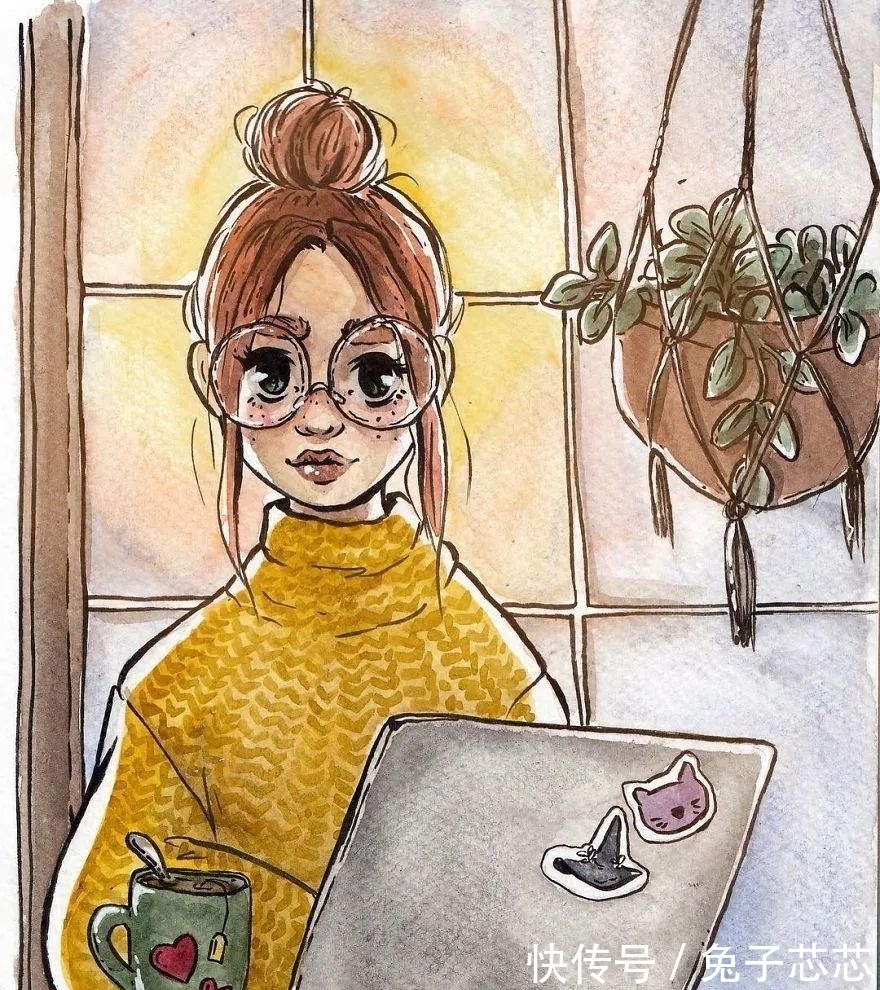 一本好书$16幅水彩画描绘的幸福场景,网友:这才是向往的生活