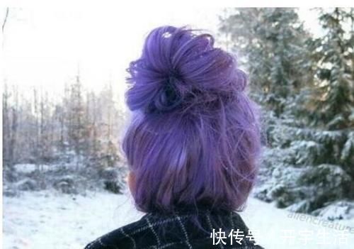 紫色|女生浪漫紫色染发发型，让年轻女生迅速变美