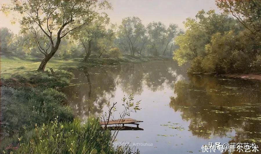 油画|「风景油画」安静的风景，唤醒了人们美好的感觉和回忆