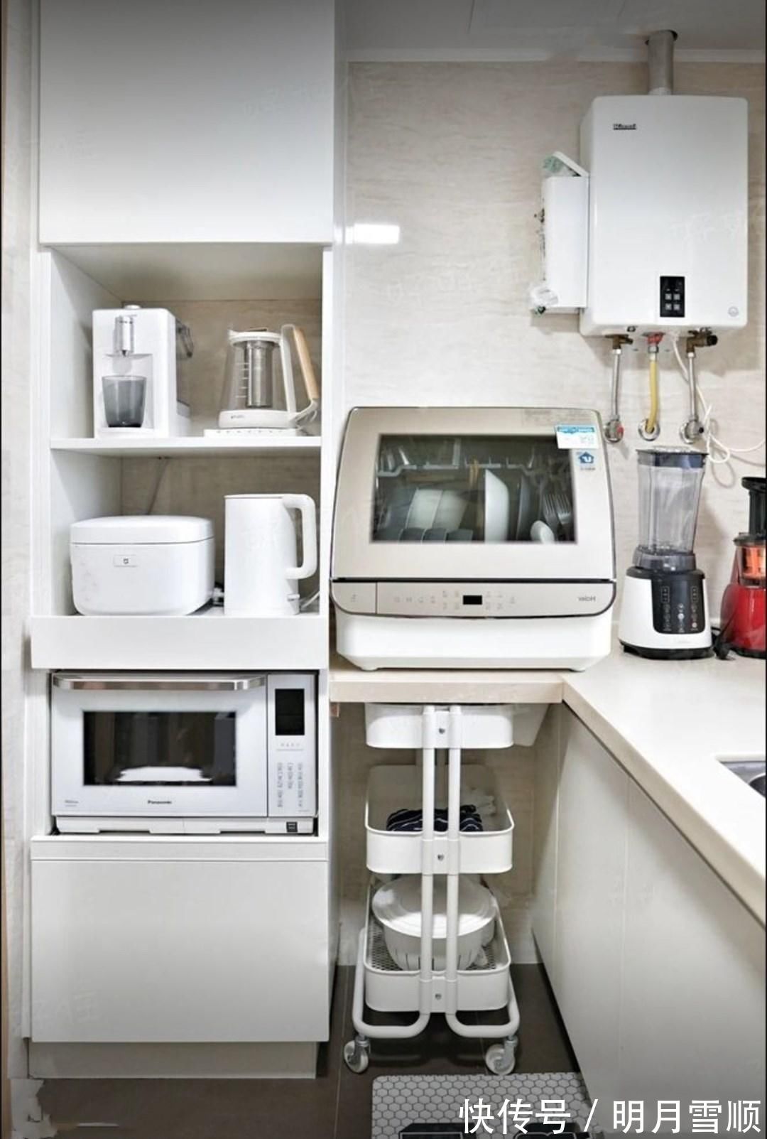 电器|我家3㎡小厨房,紧凑却不拥挤,能装下所有厨房电器,邻居超羡慕