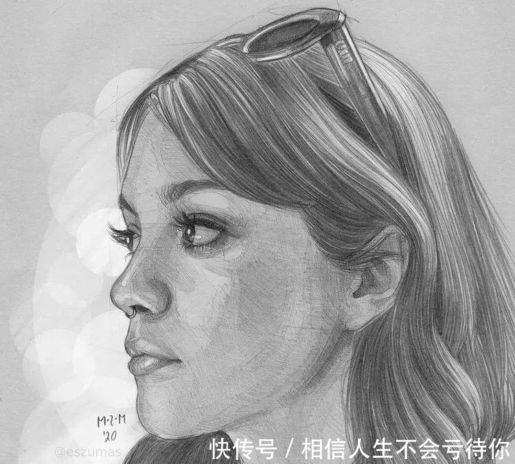 简洁的少女速写,灵动的美!