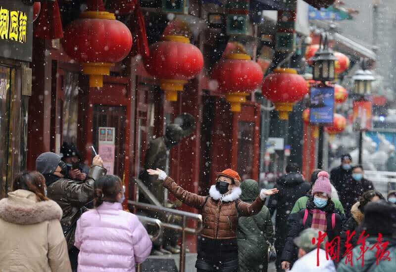 记者|北京迎来2022年第一场雪