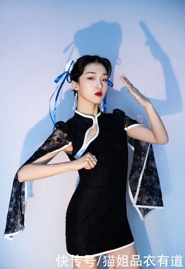 Yamy的高级脸太有优势，穿改良旗袍cos春丽，好有东方韵味