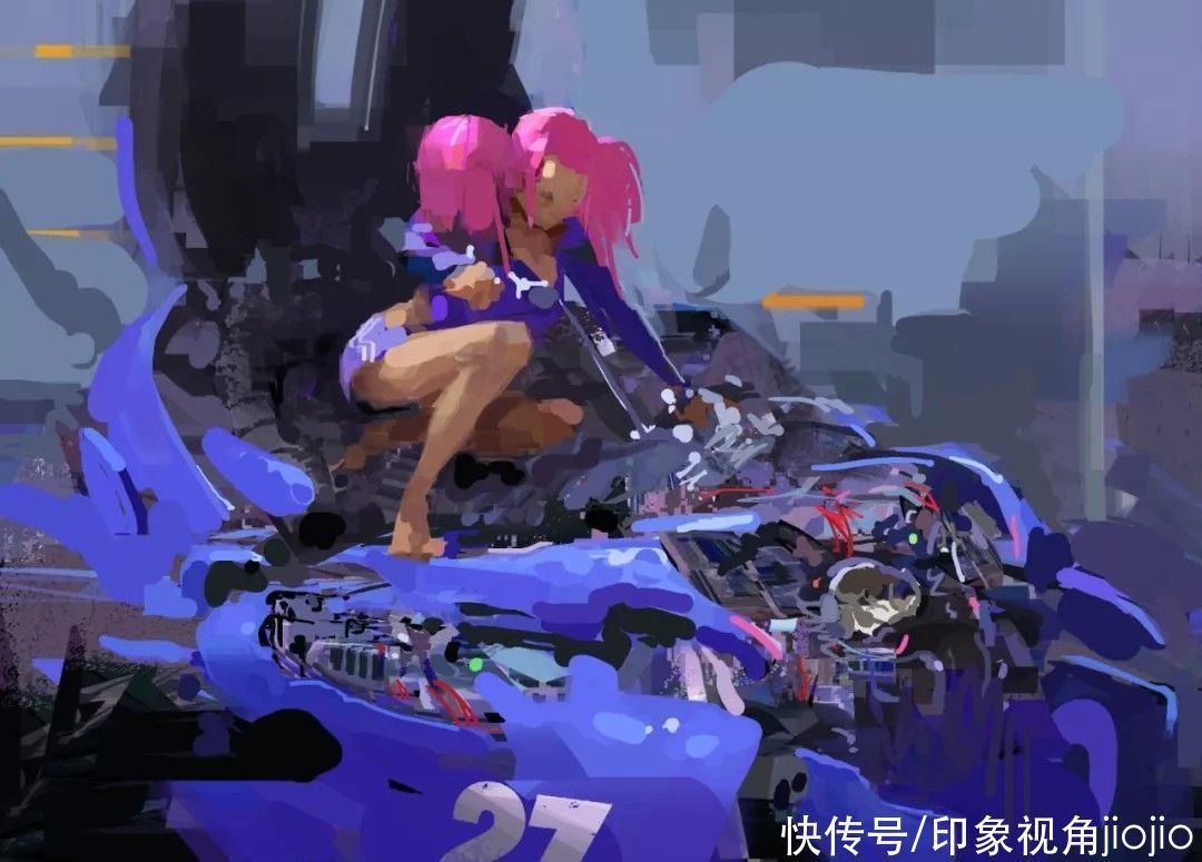 索尼影视@午间一小时的速涂,整体画面看似凌乱实则巧妙