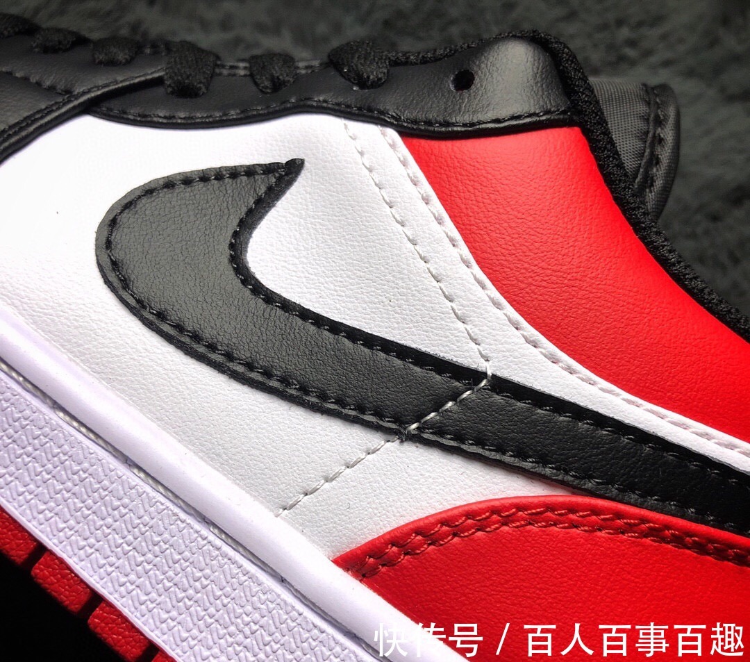 bred Air Jordan 1 Low “Bred Toe”黑红脚趾！