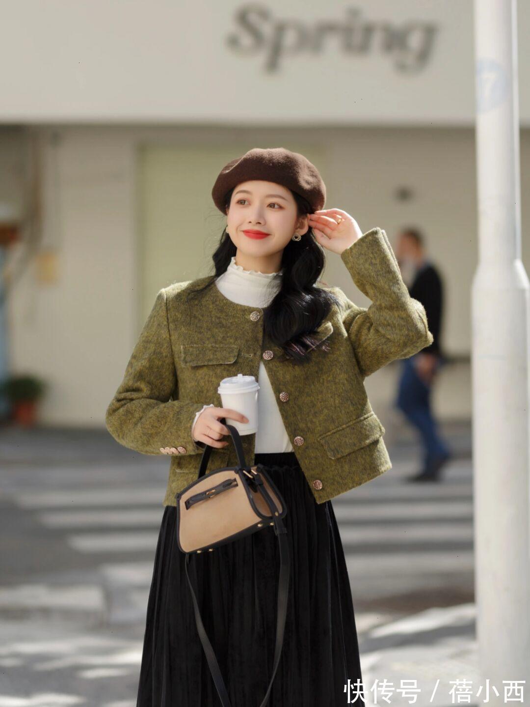 搭配|冬天除了穿大衣、羽绒服,还可以穿“毛呢外套”,简单实穿有气质