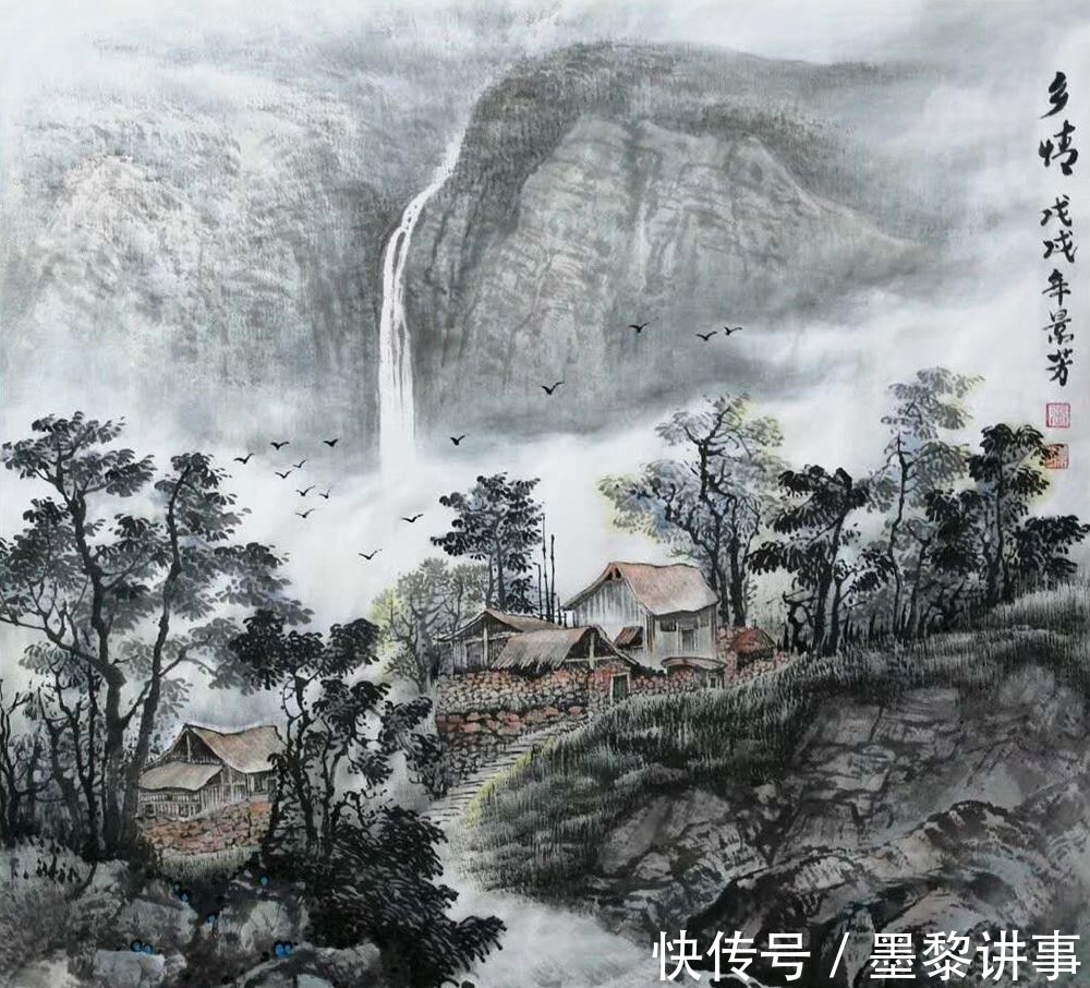 山水画！张景芳山水画 苍茫老辣 清新灵动