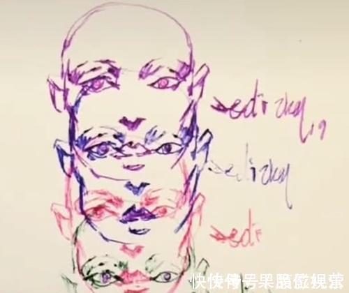 画画$美术生被罚画画，同时拿4支笔，看到成品：秀儿是你么？