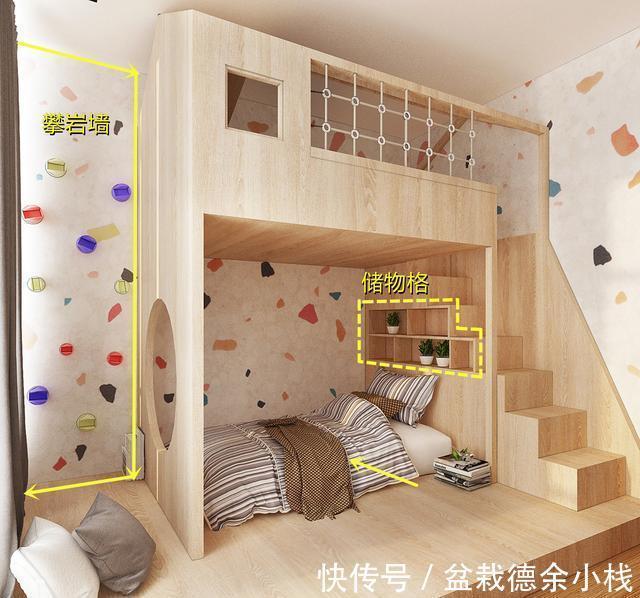 上下铺|2个孩子只有1间房的家庭,建议把“上床下地台”安排上,省心省事