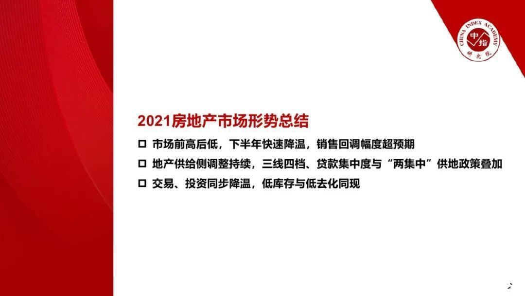 飙马|2021房地产市场形势总结与2022趋势展望