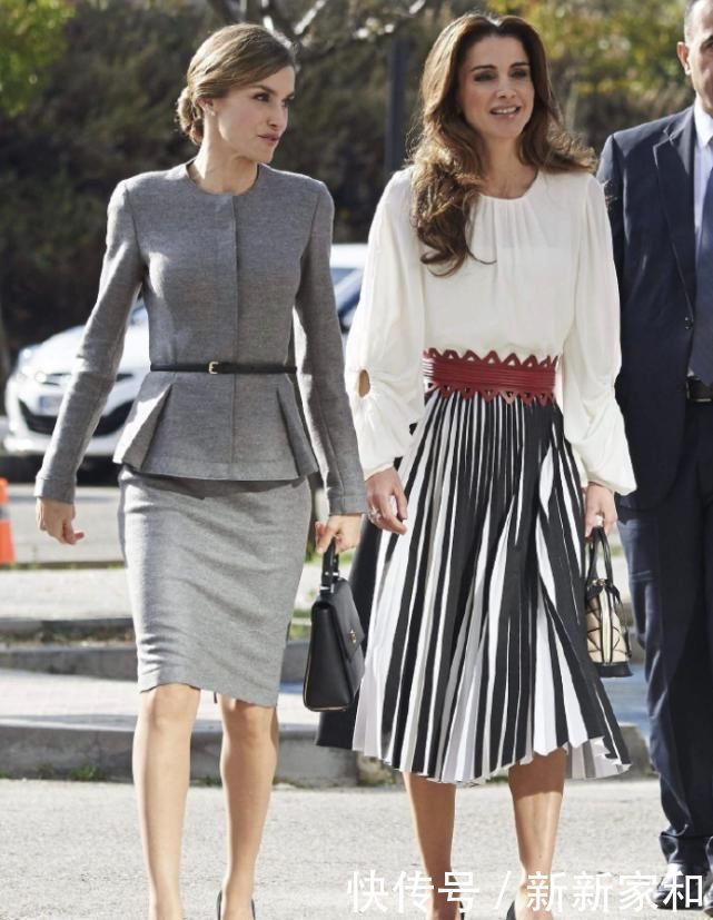 颜值|当西班牙王后遇上约旦王后,同款颜值同款身材,气质更是不相上下