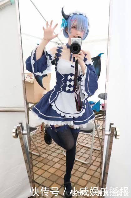 小恶魔雷姆|中国妹子cos小恶魔雷姆,连这个小细节都没错过,太敬业了