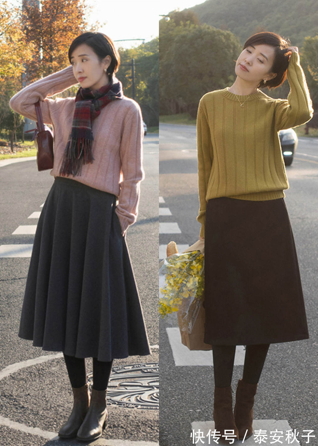 小娇 谁说40岁女人穿“羊毛衫”土气?学学这些搭法:时尚又优雅!