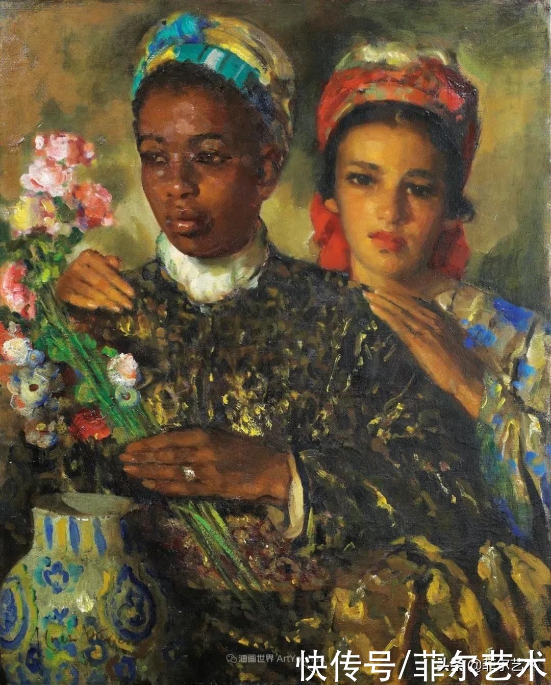 何塞·|西班牙画家何塞·克鲁斯·埃雷拉女性人物油画作品欣赏