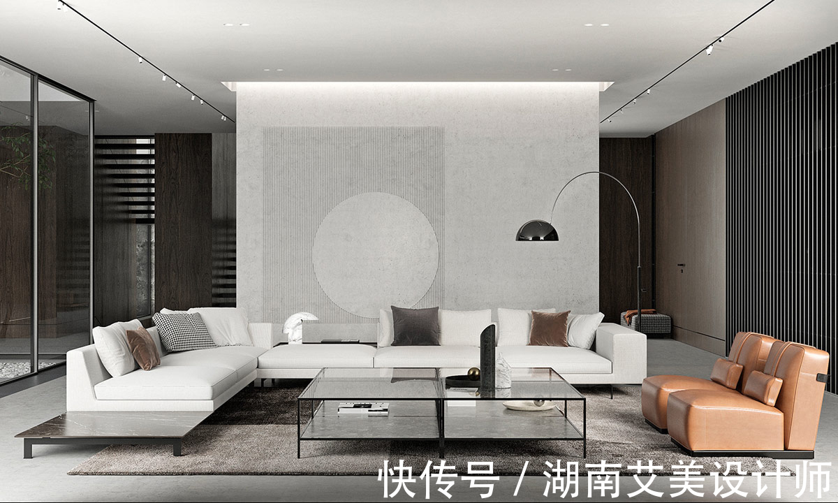 私宅|225㎡私宅设计,极简空间中找寻那一隅宁静致远