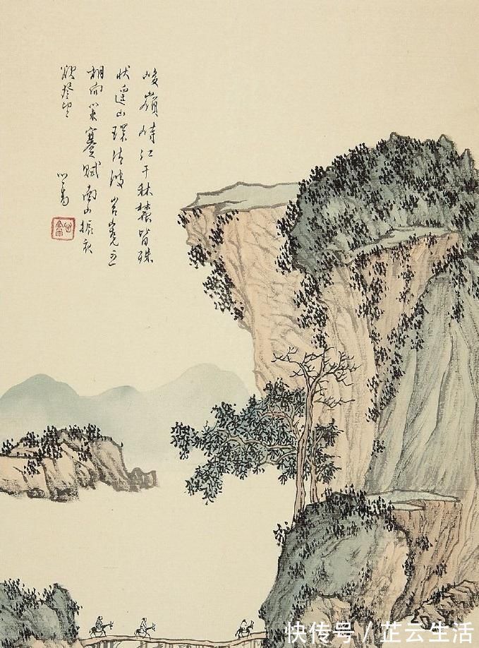 作品!溥儒绘画大器晚成,寄情山水有画必有诗,风格不输张大千